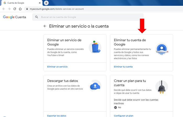 Cómo Eliminar una Cuenta de Google 6 eliminar una cuenta de Google
