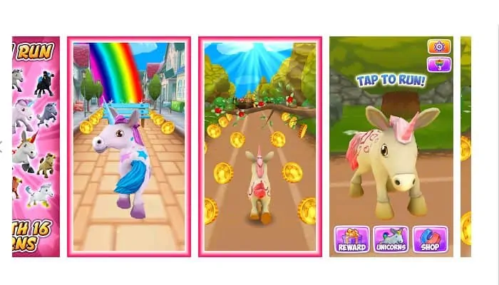 35 Mejores Juegos Para Chicas, Gratis Para Teléfonos Android 17 Unicorn Runner 3D - Horse Run