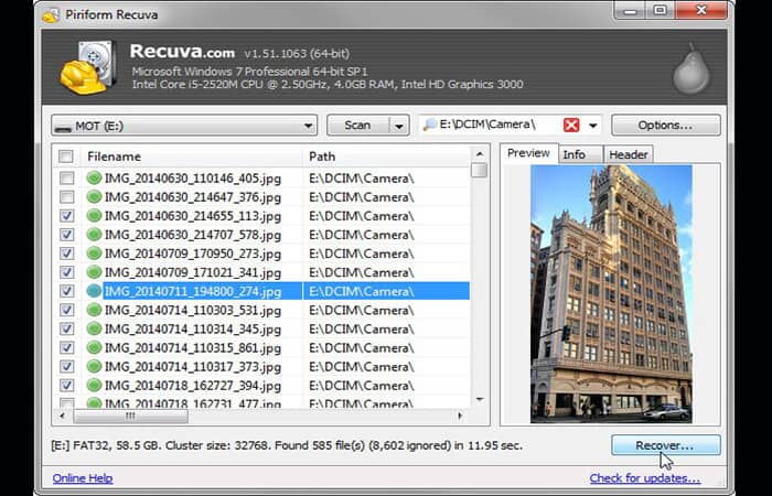 Las 5 Mejores Alternativas A Recuva Para Recuperar Archivos 10 Cómo usar Recuva en Windows